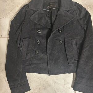 BCBGMaxAzria Dark Gray Pea Coat